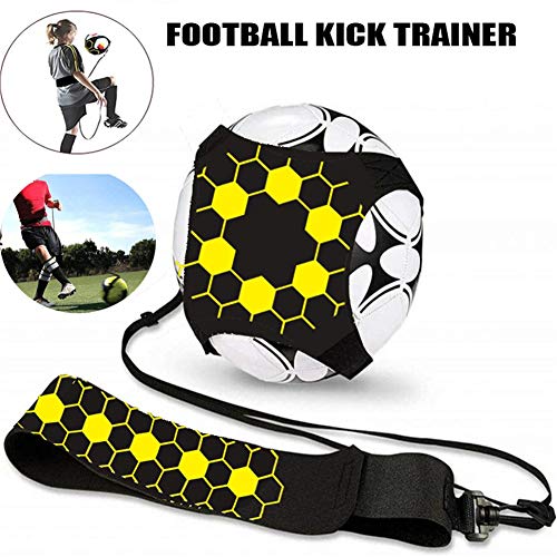 Cyg Football d'entraînement Ceinture, Ballon de Football d'entraînement Améliorer Les Compétences de Contrôle du Football pour Enfants Adultes Aide a L'entraînement de Football