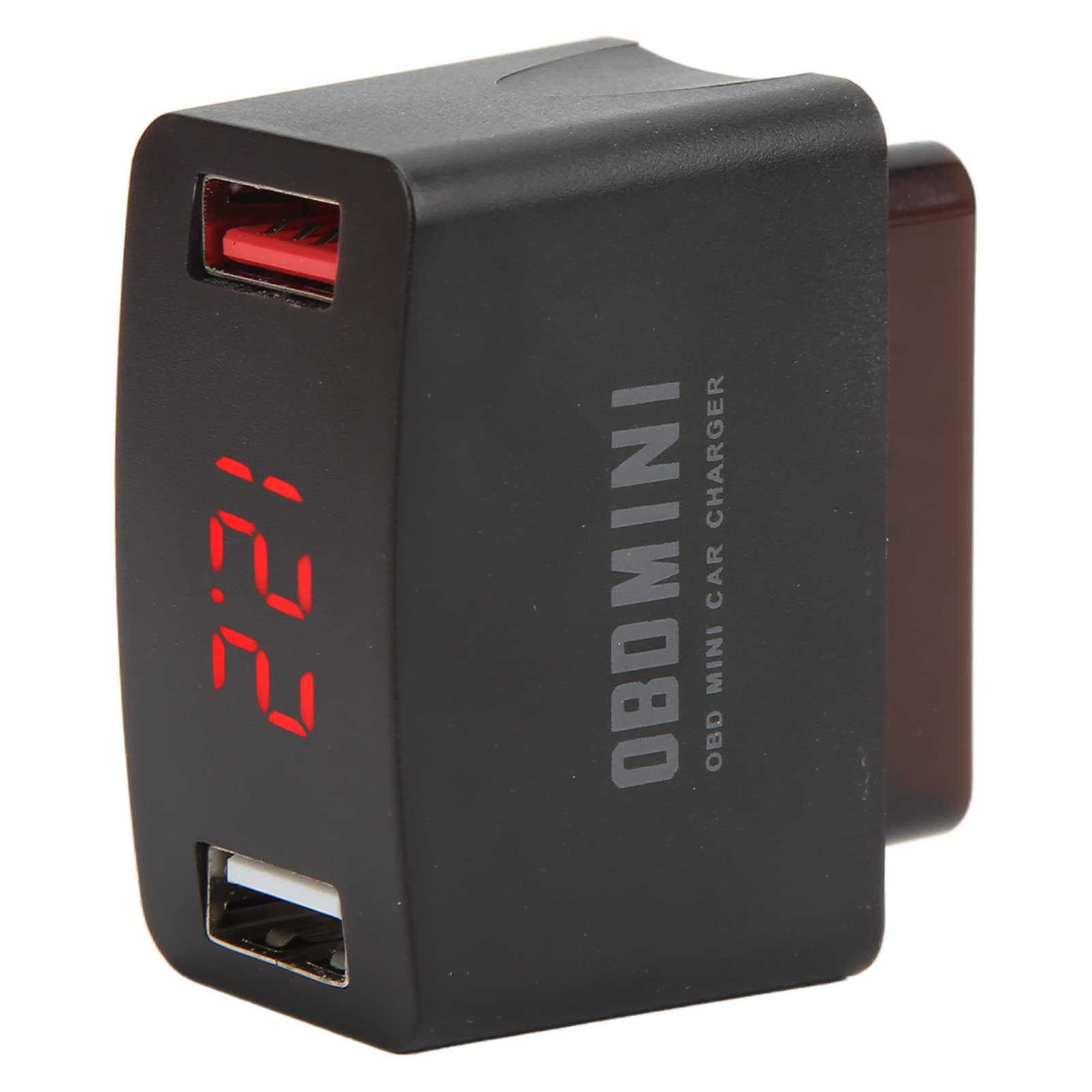Adattatore per Caricabatteria USB OBD Caricabatteria OBD per Auto Caricatore OBD per Auto DC12-24V Adattatore di Ricarica per Display Digitale LED con Doppia USB Universale Universale per Veicoli