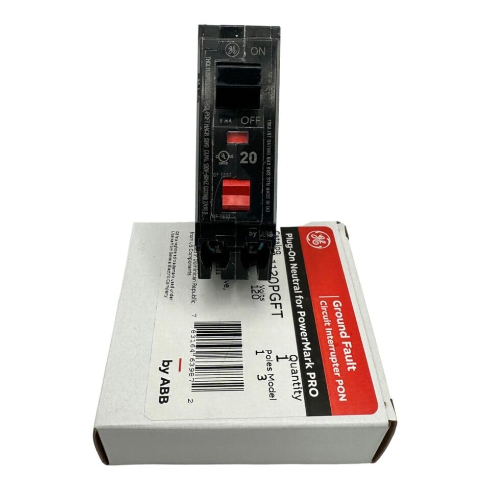 GE THQL1120PGFT 1P 20AMP 10KAIC PON Ground Fault: Amazon.com