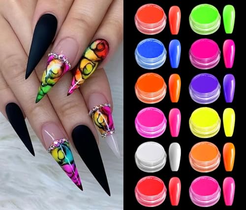 BISHENGYF 12 Boîtes Pigmento in polvere per