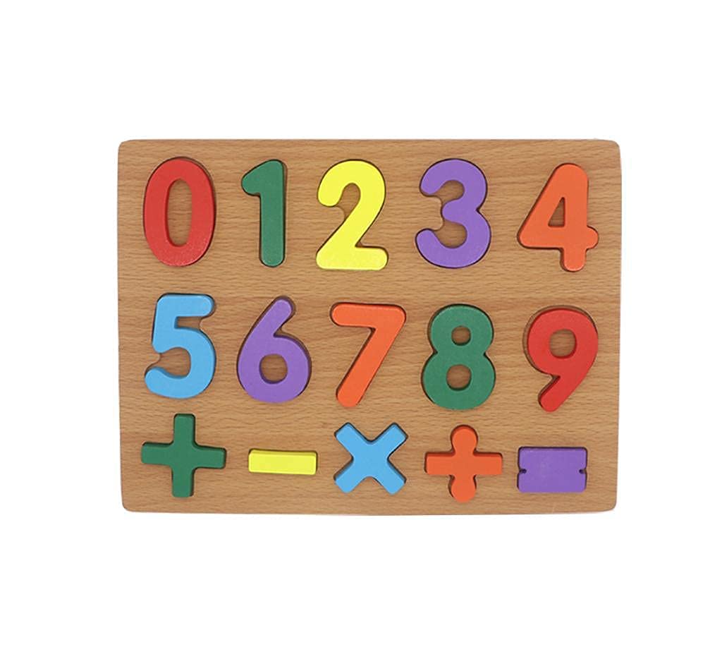 Mechdel Wooden Puzzle Board for Kids, Preschool Educational Teaching Toy for Boys and Girls (0-9 Number & Maths Sign) (B09FSY7YLJ) Amazon Price History, Amazon Price Tracker