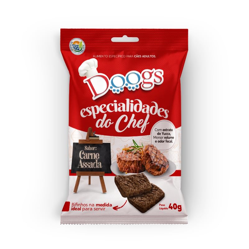 Doogs Bifinho Especialidades do Chef Sabor Carne Assada 40g