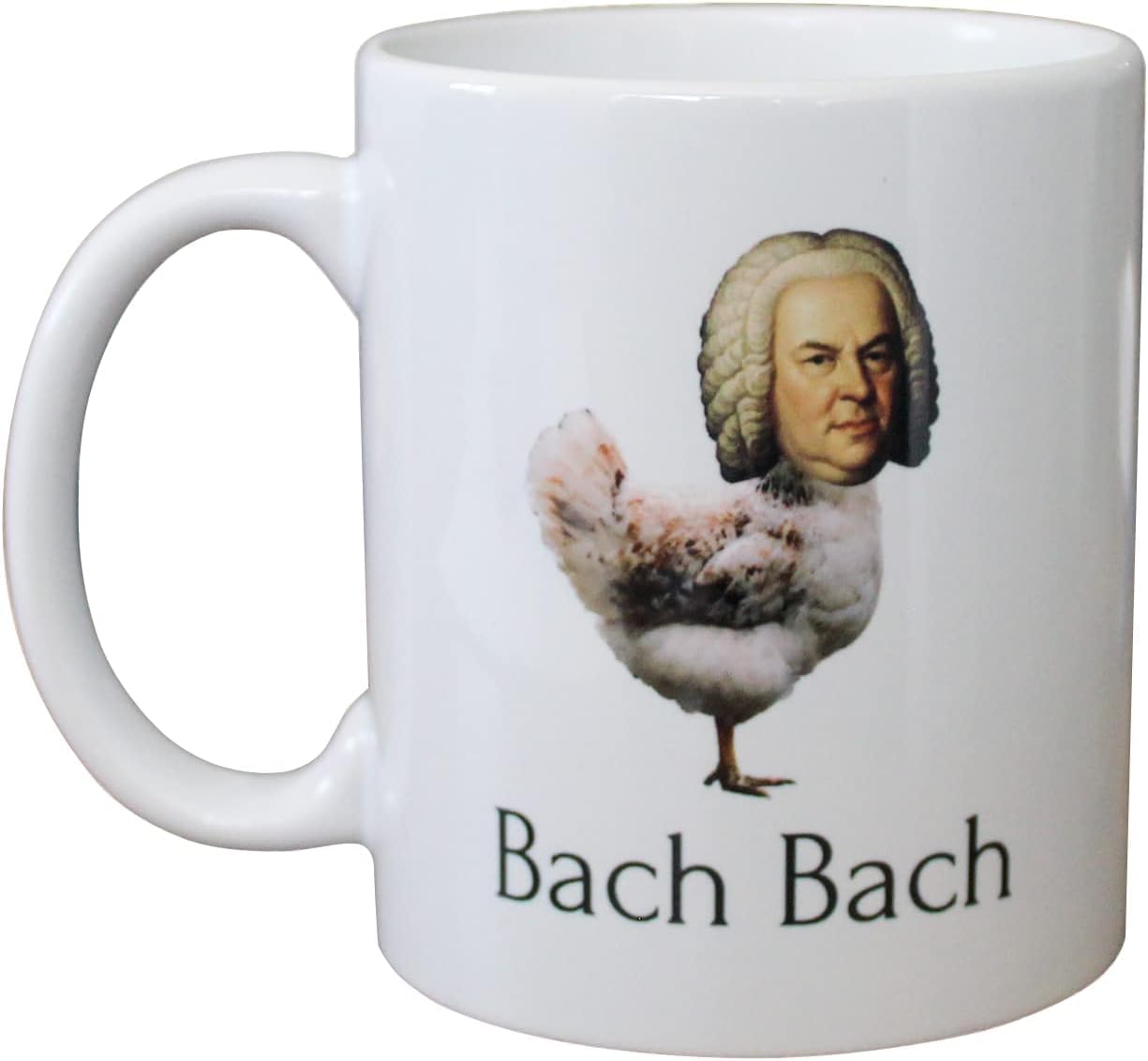 Funny Classical Music Coffee Mug - Bach Bach - Gifts for Classical Musicians and Music Teachers (11 oz)