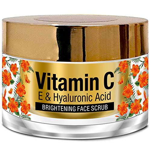 St. Botanica Vitamin C, E & Hyaluronic Acid Brightening Face Scrub, 50G