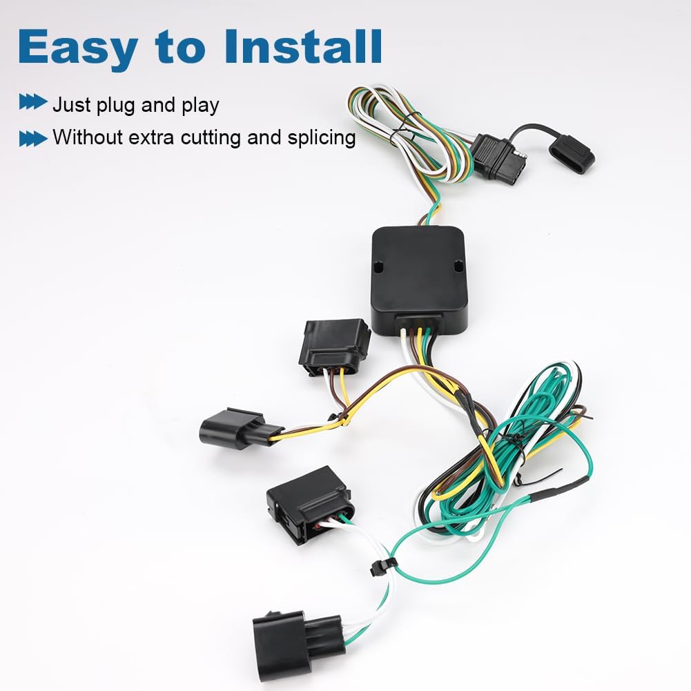 WATERWICH Trailer Wiring Harness Compatible with Ford Edge 2007-2010, Escape 2008-2012, Freestar 2004-2007, Lincoln Mkx 2007-2010, Mazda Tribute 2008-2011, Mercury Mariner 2005-2011 Replaces 56329