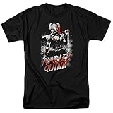 Harley Quinn with Baseball Bat DC Comics T Shirt & Stickers (Large)