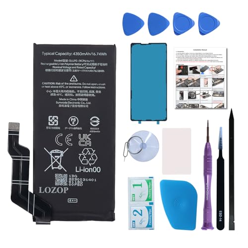 LOZOP for Pixel 6a Battery Replacement Kit Replacement Battery for Google Pixel 6a Model GX7AS GB62Z G1AZG GB17L with Repair Tools Kit and User Manual