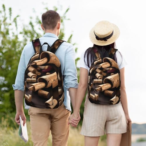 Sac à dos de voyage décontracté au motif imprimé liège unique - 6