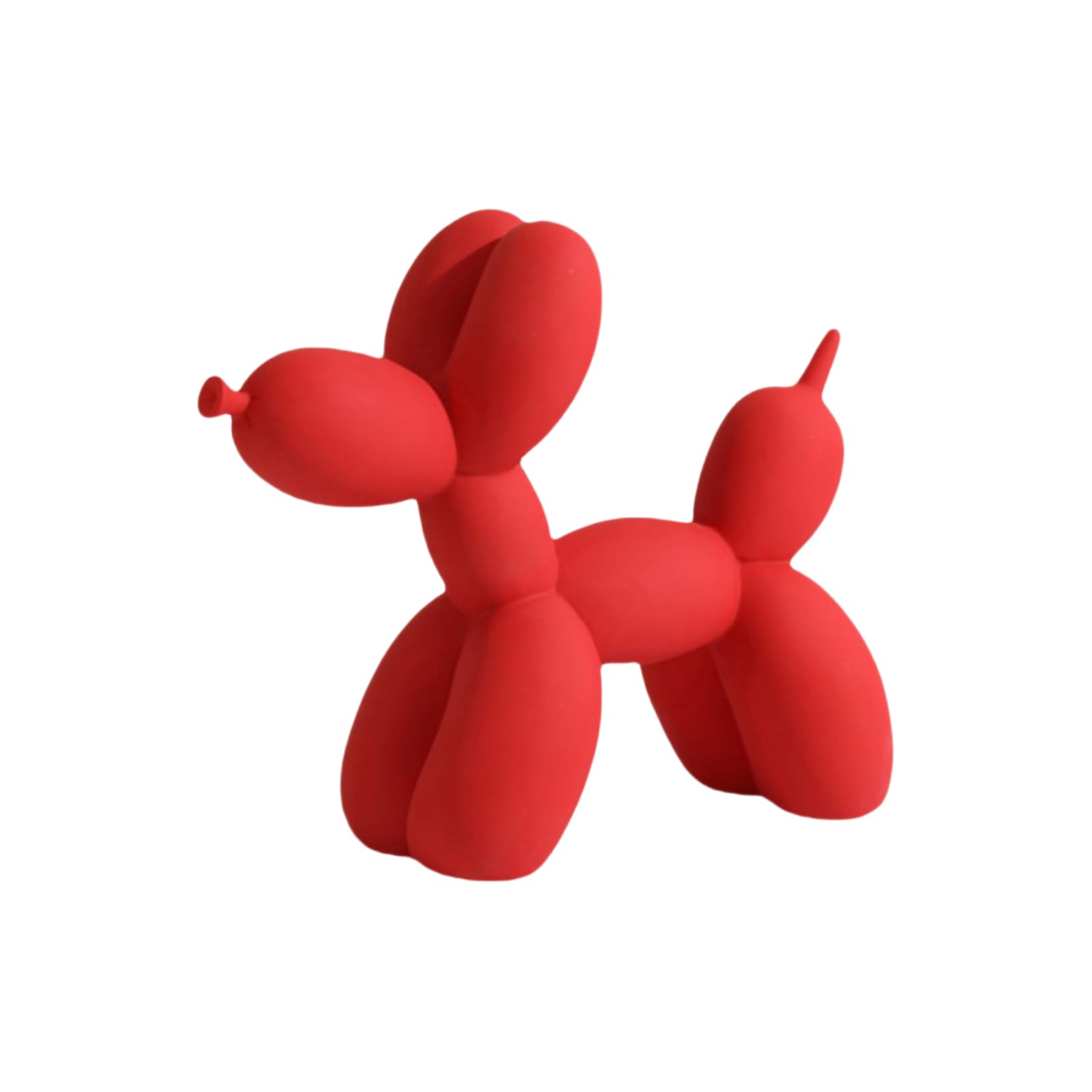 Yoyumi Red Sculpture Balloon Dog Resin Crafts Home Porch Living Room Ornaments Office Desktop Decorations