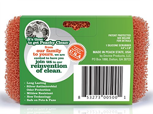 Peachy Clean Silicone Scrubber with Silver-Ion Technology — view 3