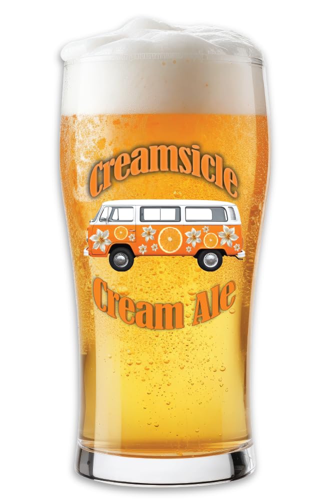 TAPCRAFT Creamsicle Cream Ale Recipe Kit – Beer Brewing Kit with Sweet Orange Peel and Real Vanilla Bean – Smooth Citrus Vanilla Ale – 5 Gallon Homebrew Ingredient Kit