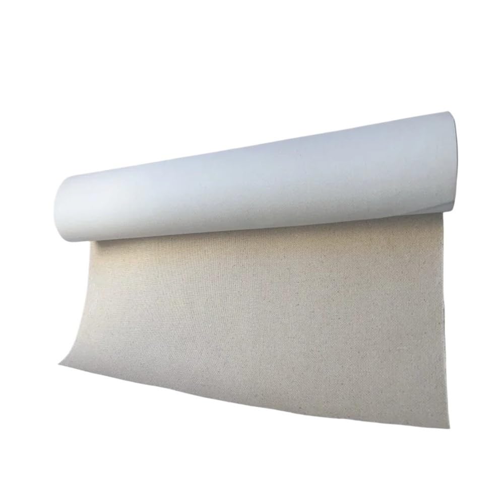 Lienzo imprimado en bIanc0. Lienzo enrollado de lino mezclado, lienzo profesional for pintura al óleo con pigmentos acrílicos, longitud 300 cm | 57cmx300cm