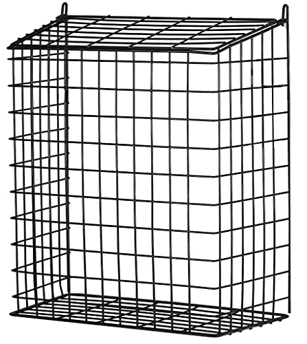 Aggloz | Mailbox Cage | Letterbox Metal Cage/Basket | Door Letterbox | Wall-Mounted Post Letter Box | Door Post Mail Catcher Basket | Super Easy to Install | All Fixings Included