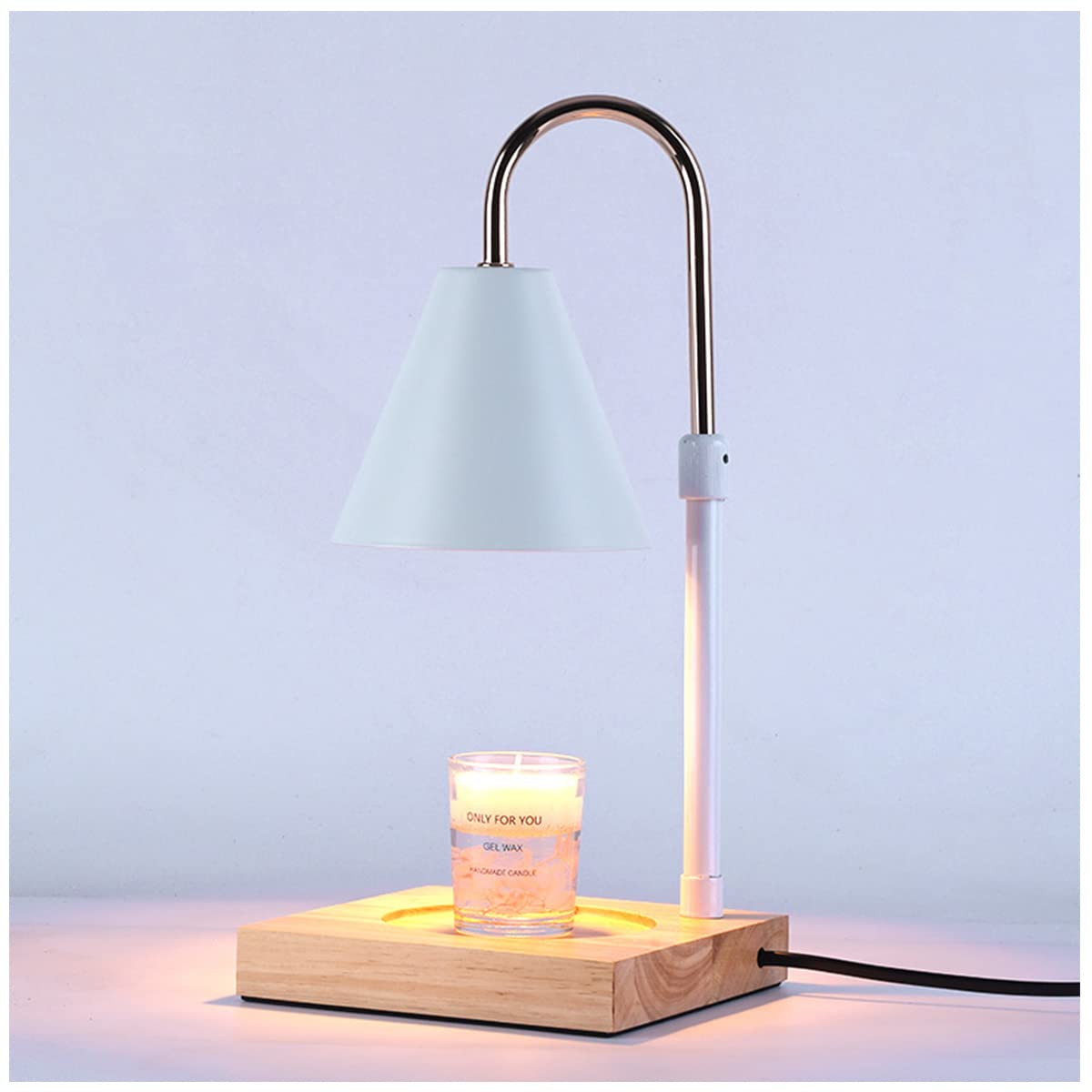 XSXQ Aromatherapy Melting Wax Lamp Electric Wax Melt Candle Warmer Lamp, Lifting Type Fragrance Candle Warmer, Night Light Table Lamp with Telescopic Pole,1#