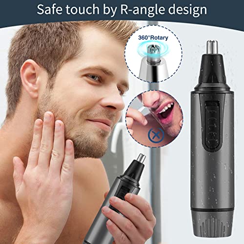 Numifun Nose Hair Trimmer For Men And Women 2022 Professional Painless Ear And Nose Trimmer Ear Eyebrow & Facial Hair Trimmer Nose Hair Clippers With Ipx7 Waterproof For Wet/Dry Use, Dual Edge Blades #TOP7