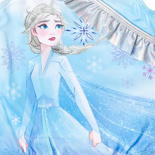 Disney Frozen Elsa Toddler Girls One Piece Bathing Suit Blue4