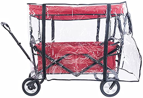 Protéger son chariot de la pluie : bâche transparente pour poussette de marché