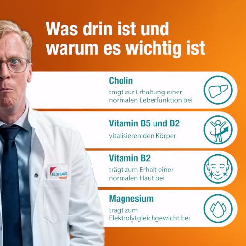 Elotrans Reload - Isotonische Elektrolyt-Glucose-Mischung - Nahrungsergänzungsmittel mit Magnesium, Kaliumchlorid… – Ansicht 3