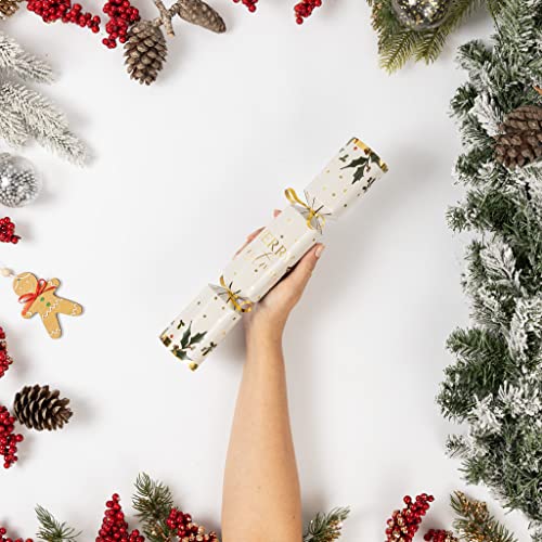 evelay Make Your Own Christmas Cracker Kit – Pack of 6 Festive DIY Crackers with Hats, Jokes & Ribbons - Image 5
