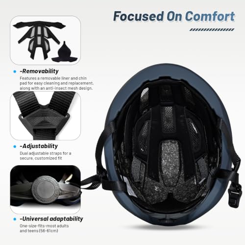 Image of Adult Cycling Bike Helmet, OnBros Lightweight Unisex Bicycling Helmets for Men and Women, Adjustable Fit CPSC Certified Bicycle Helmet