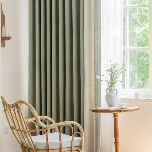 Rideau Chenille de Qualité Supérieure avec Broderies d'Ombrage
