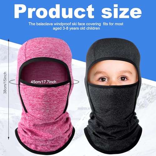 Syhood Kids Balaclava Face Mask Winter Ski Hat Face Covering Windproof Warmer Balaclava for Cold Weather2
