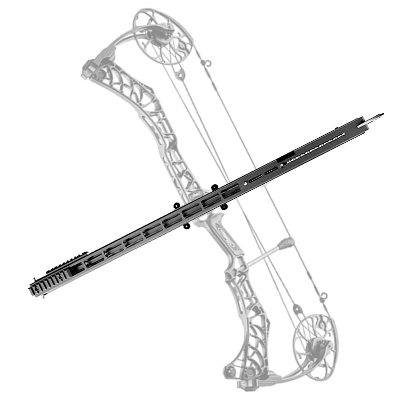 30-70lbs Adjustable M128 Composite Pulley Bow and Steel Ball Track Launcher kit, 10 Bursts Single Double Launch Switching 15mm Steel Ball Shooting Accessory