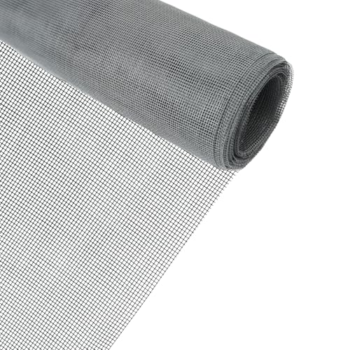 MOSTFUN Fliegennetz Meterware 120 x 250 cm, Fliegengitter Katzensicher Fiberglas Fliegengitter Fenster, Zuschneidbares Ersatznetz, Geeignet für...