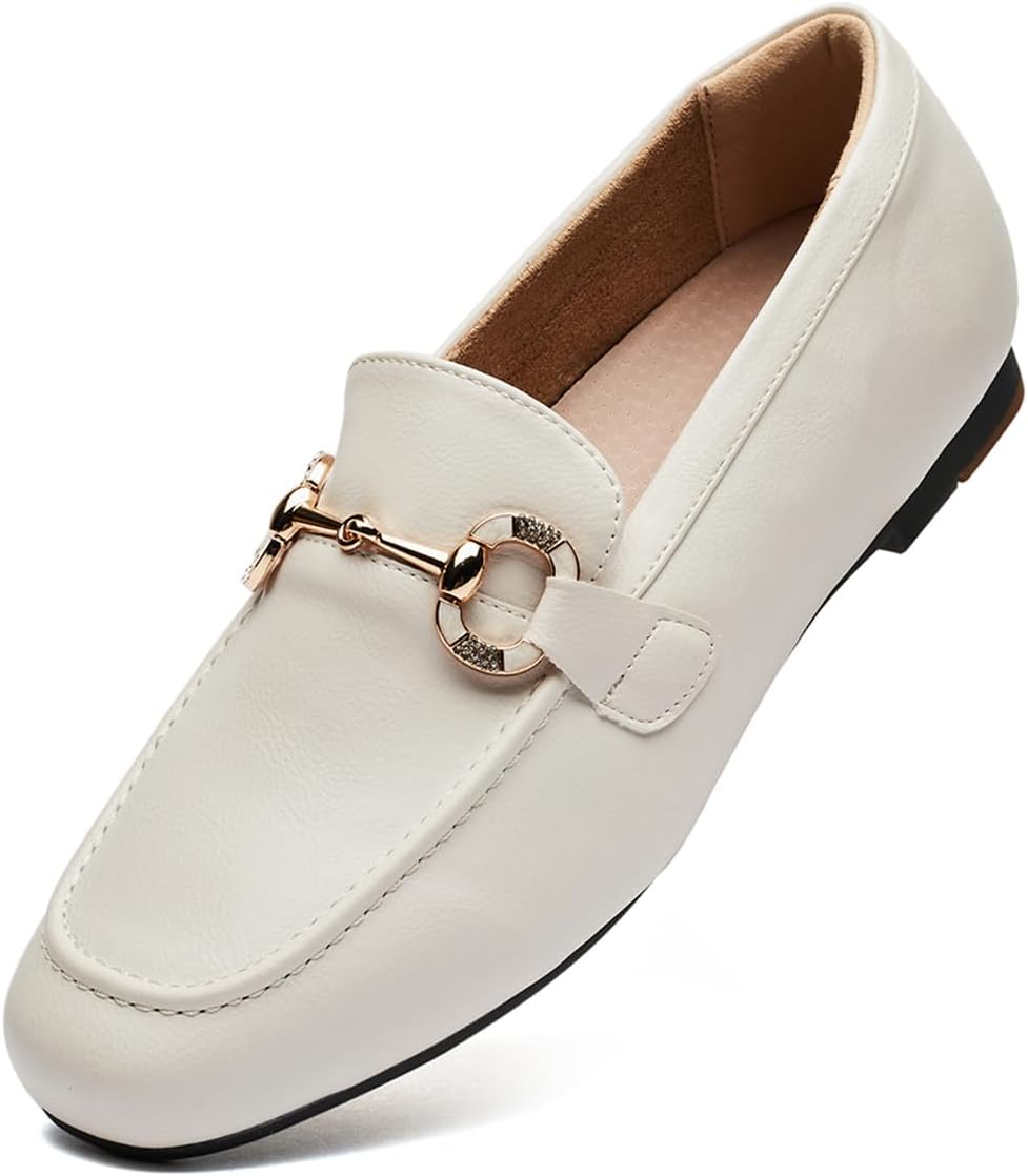 Womens Loafers Shoes Fashion Low Heel Slip on Shoes Comfortable Driving Flats