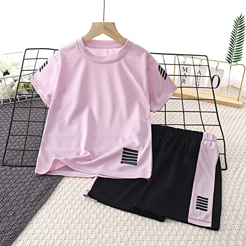 Toddler Boy Track Suit Gymnastics Outfit Baby Soccer Shorts Set Solid Training Short Tracksuit Sets Baby Outfits2