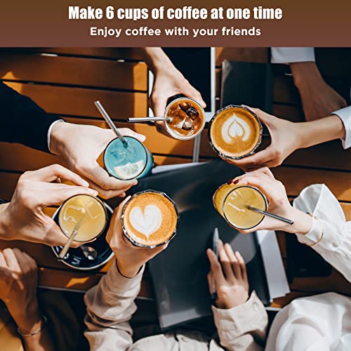 Shangsky ZWUS1209-3277966 Coffee Pot Electric Coffe Maker 6 Cup, Espresso Coffee Maker Cafeteras Electricas Italian Coffee Pot Espresso Makers Portable Aluminum Electric Mocha Pot thumb #4
