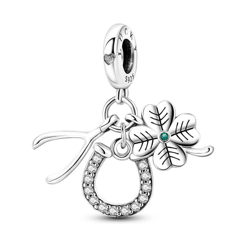 LMLMECREA Charms Anhänger 925 Sterling Silber - Niedlicher Charm für Europäische Armbänder - Süßes Tier Geschenk für Frauen, Mamas & Töchter