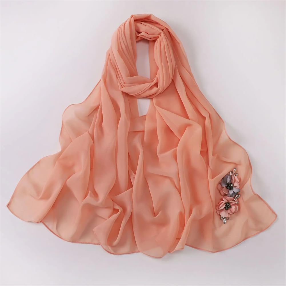 Pañuelo Largo para Mujer, Hijab musulmán, Turbante, Velo islámico, Chal, Bandana, Diadema (Talla única)