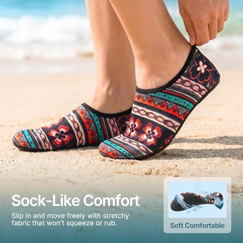 Image of Water Shoes for Women Men Quick-Dry Aqua Socks Swim Beach Outfits Barefoot | Yoga Exercise Wear Sport Accessories Pool Camping Must Haves River Hiking Youth Adult
