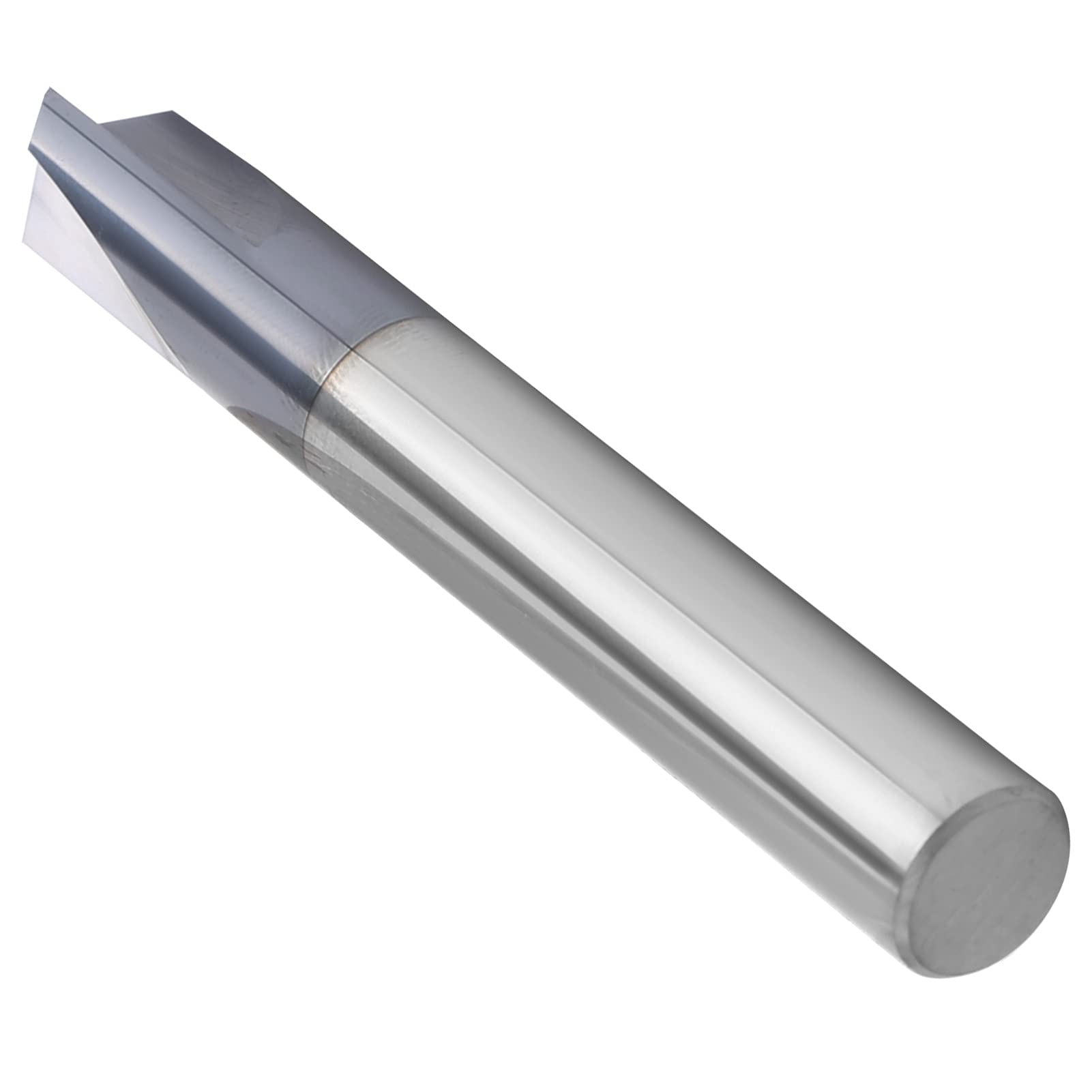 AUNMAS Wiertło z 3 Rowkami do Fazowania, Frez ze Stali Wolframowej do Fazowania 120 Stopni, Wiertło Frezowania CNC Frezowania, Grawerowania i Aluminium i Miedzi (D10*120°*75L)