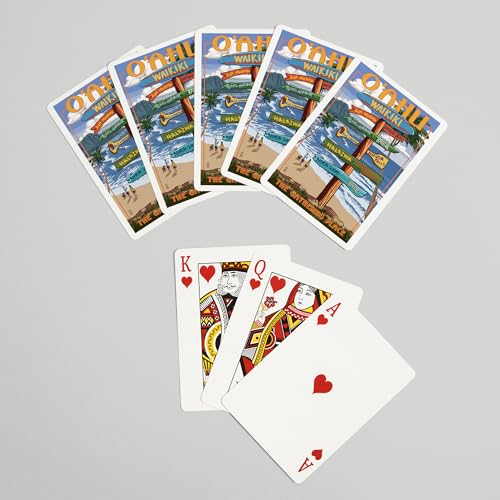 Baraja de Poker Lantern Press Waikiki Hawaii 52 Cartas miniatura 7