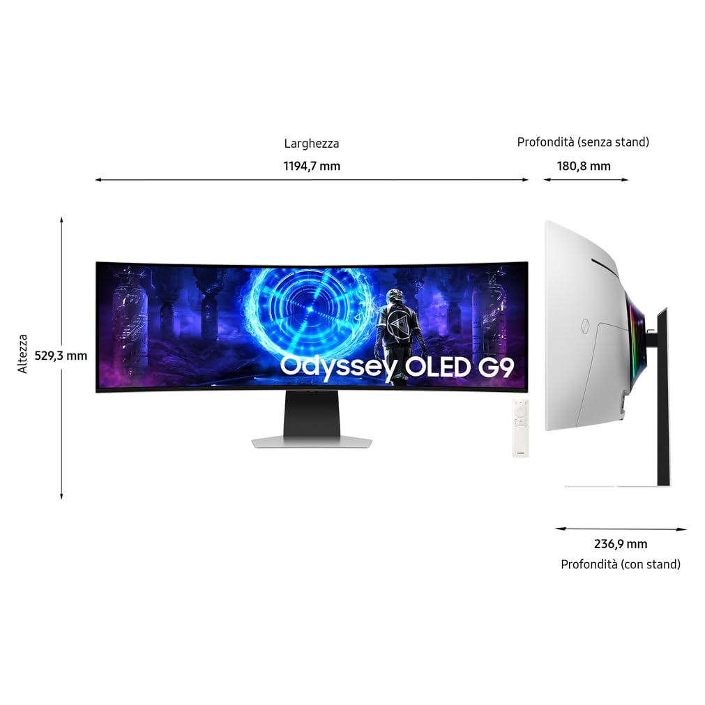 Monitor gaming Samsung Odyssey OLED G9 S49DG950 49 Pollici - Dettaglio