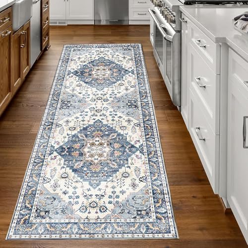 Alfombra de pasillo bohemia con base antideslizante para un hogar seguro y cómodo 8