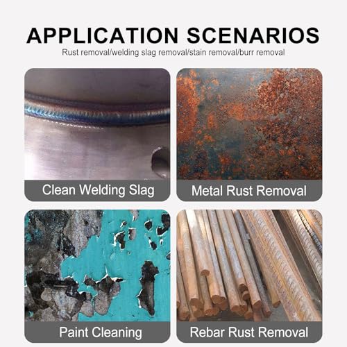 VNATWGOO 1100W Hand-Held Electric Needle Scaler, Industrial Descaling Gun, Needle Rust Remover Tool Derusting Gun, Welding Slag Cleaner,220V