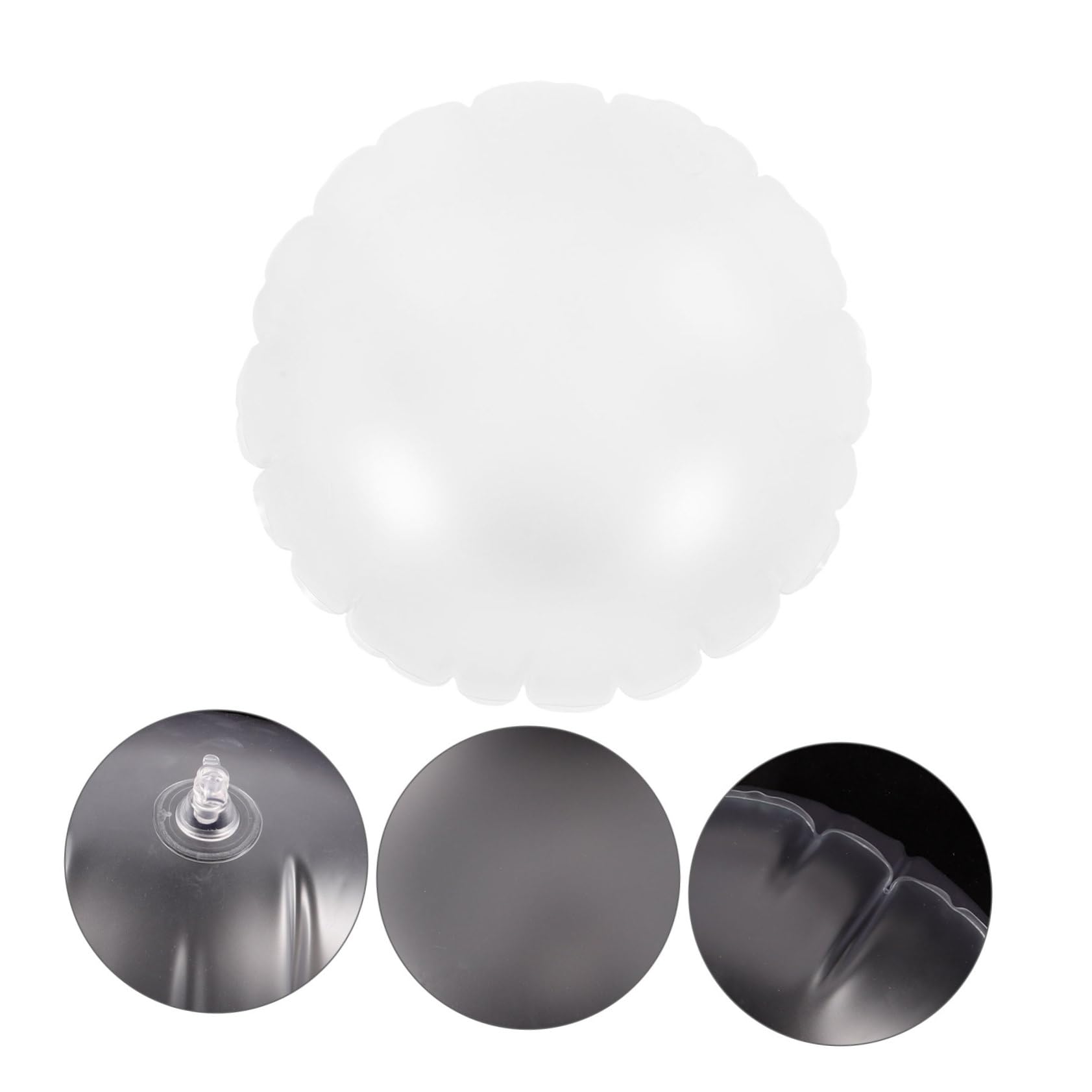 VOSAREA 4pièces Coussin Gonflable Transparent pour Voyage Oreiller Décoratif Portable pour Camping Et Utilisation Voiture