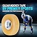 Premier Sports – 1-Pack Clear Shin Pad Hockey Tape, Hockey Sock Tape, Easy Stretch and Rip - Pro Grade