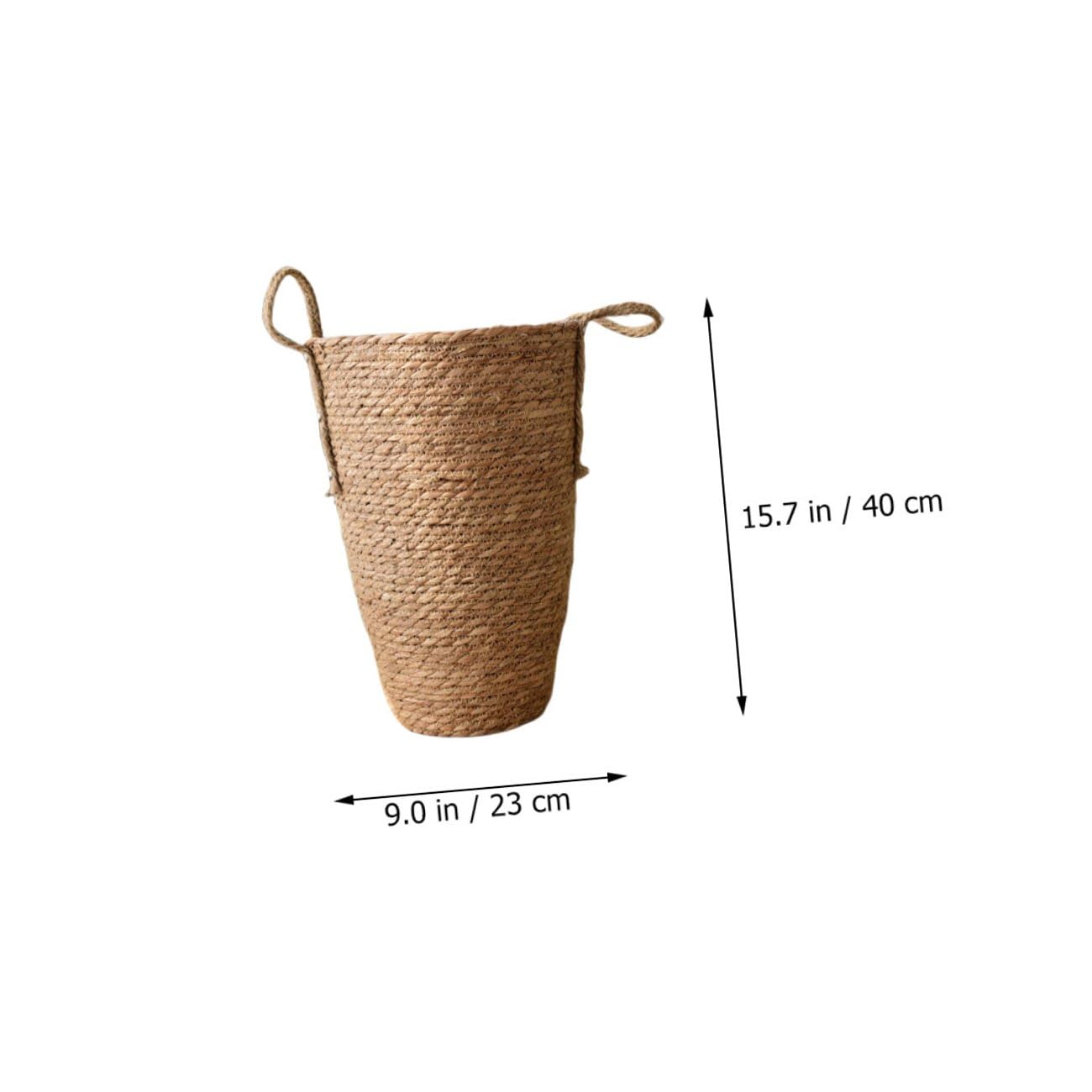 SHINEOFI Panier en Paille Tressée Décoratif pour Pot de Fleurs, Multi-Usage et Résistant, Style Rustique Élégant pour Maison et Balcon Abrité