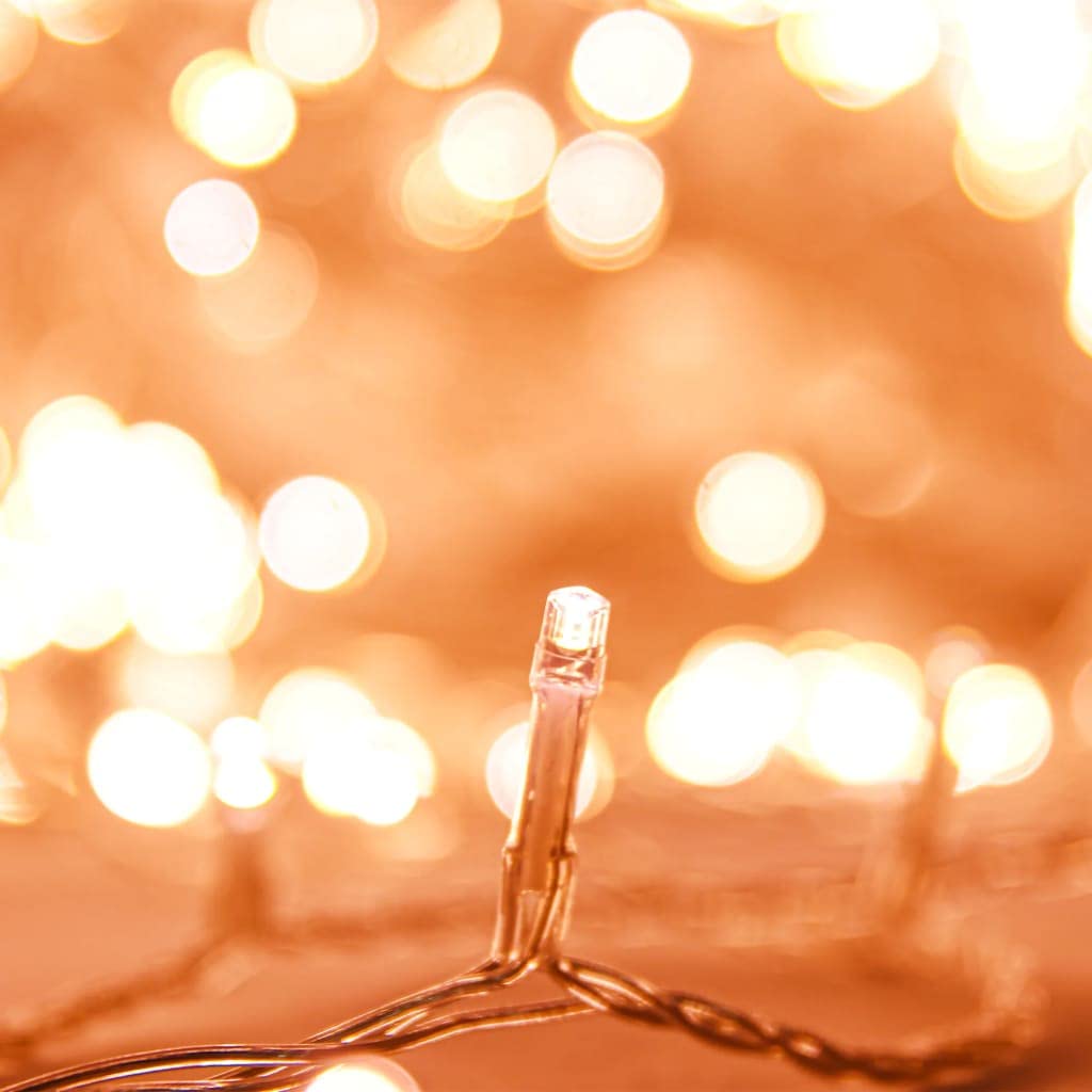 led- lichterkette,lichterkette mini,outdoor lichterkette batterie,LED-Lichterkette mit 1000 LEDs Warmweiß 100 m PVCGeeignet für Patio, Schlafzimmer, Wohnzimmer, Weihnachten