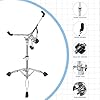 aleawol 10-15 Inch Snare Drum Stand, Double Braced Tripod Snare Stand Adjustable Height 16-22 Inch, Foldable Drum Pad Stand for Practice and Stage Performance #3