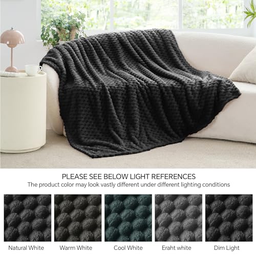 Image of BEDELITE Black King Blanket for Bed, Soft Cozy Gifts for Women, 108 * 90