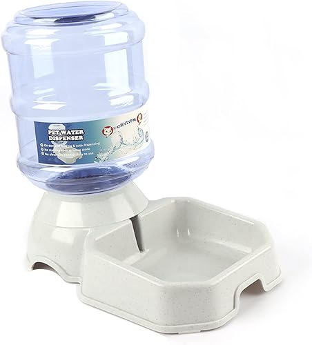 Alimentadores automáticos para perros y gatos dispensador de cuenco de agua fuente de agua por gravedad gran capacidad de 38 litros 1 galón de gran