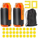Ruibytree CS Tactical Plastic Toy for Nerf Rival Battle Game, Cs Foam Bullet Ball G Renade (2 Packs)