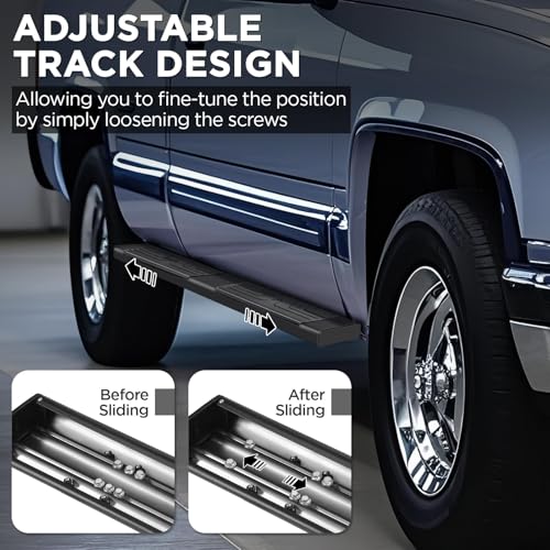Estribos laterales aluminio 6.5" para Ford F150 2009-2014 miniatura 6
