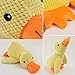 Pureadee Mellow Dog Calming Duck, The Mellow Toy with Quacking Sound for Indoor Dog-Yellow