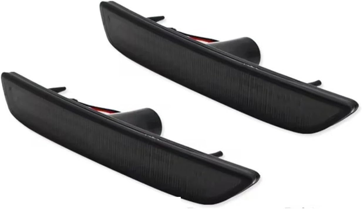Front Rear Bumper Side Marker Indicator Lights LED Turn Signal Parking For Mustang 2010-2014 Dynamic Sequential Side Mirror Turn Signal Lights(2pcs Rear Red4)